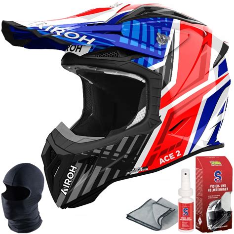 Kask Motocyklowy Airoh Aviator Ace 2 Proud Blue Red Gloss M AVA2 2P18 M