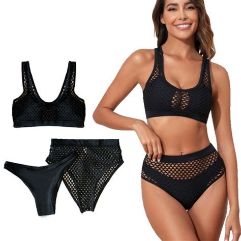 nowy MODNY SEKSOWNE AŻUROWA BIKINI DAMSKI KĄPIELOWY STRÓJ W KOLORY Allegro pl