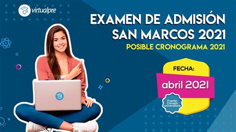 Examen De AdmisiÓn San Marcos 2021 Academia Preuniversitaria Online