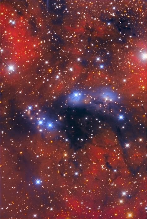 NGC 6914 A Blue Jewel Encrusted In Red Tapestry Salvatore Iovene