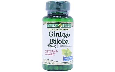 Ginkgo Biloba 60mg 60v Nature S Bounty Nhà Thuốc 5g