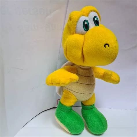 Super Mario Koopa Troopa Plush Soft Toy Nintendo Yellow Green