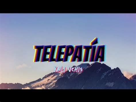 Kali Uchis Telepatía Lyrics YouTube