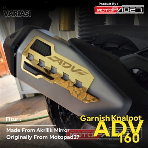 Motopad27 Garnish ADV 160 Exhaust Cover Honda ADV 160 Garnis