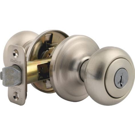 Weiser Welcome Home Satin Nickel Entry Door Knob With Smartkey 1 Kroger