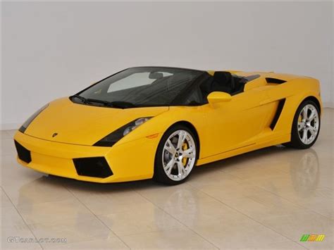 Giallo Midas (Yellow) 2008 Lamborghini Gallardo Spyder E-Gear Exterior ...