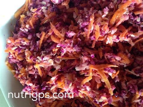 Ensalada de col y zanahoria