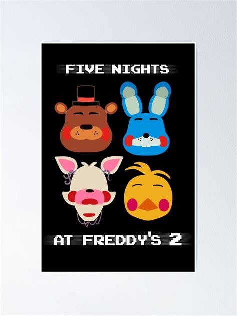 "Five Nights at Freddy's 2" Poster for Sale by Aja-Sama | Redbubble