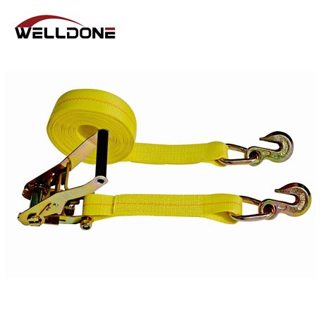 Us Type 2 Ratchet Tie Down Strap With Grab Hook Wll 3333lbs China