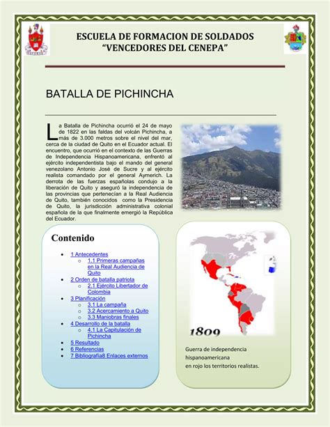 Batalla De Pichincha Pdf