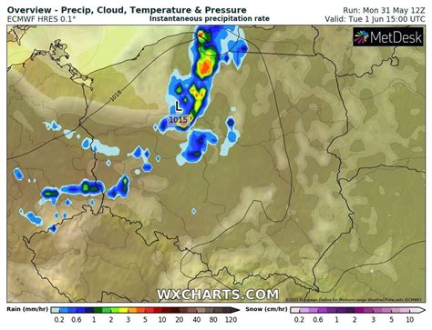 Pogoda na 1 czerwca 2021 We wtorek deszcz i burze na północy i