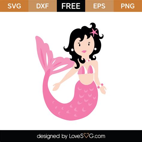 Mermaid Svg Cut File