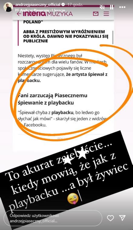 Andrzej Piaseczny odpowiada na burzę po festiwalu w Opolu W punkt