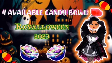 4 Available Candy Bowls 🍬🍭 Royalloween Update 2023 Royale High Roblox Its Ll Youtube