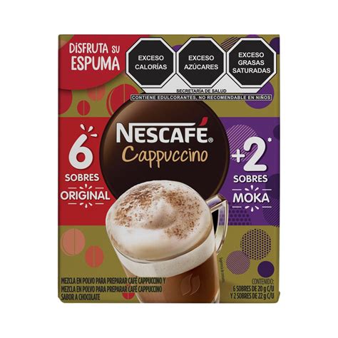 Café Soluble Nescafé Cappuccino 6 Sticks 20g c u Café Soluble Nescafé