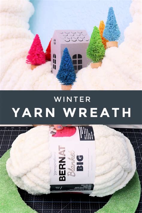 Easy Diy Chunky Yarn Wreath For Winter Creative Ramblings