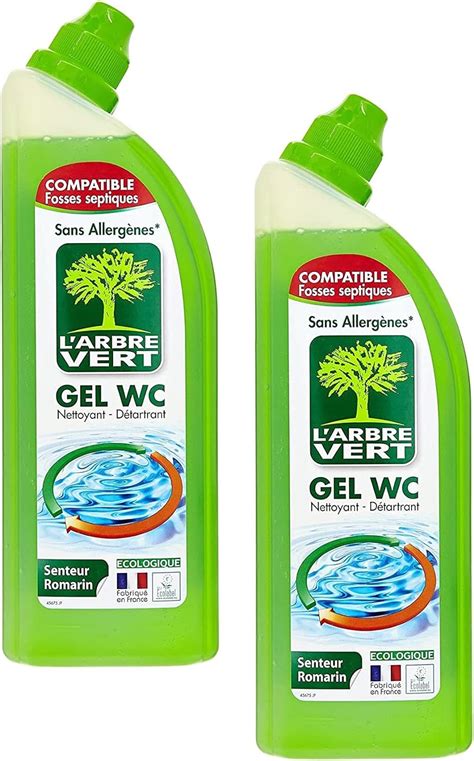 L Arbre Vert Nettoyant Gel Wc Romarin Ml Lot De Amazon Fr