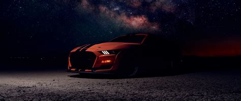 Ford Mustang Shelby GT500 Wallpaper 4K Starry Sky Night 5K