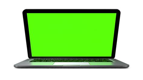 Laptop Computer Green Screen Background. Green Screened Laptop Computer ...