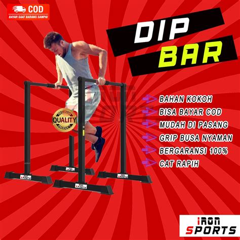 jual dip bar calisthenic exercise pcs shopee indonesia