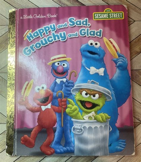 Happy And Sad Grouchy And Glad Little Golden Book 2017 Sesame Street 9781524715762 Ebay