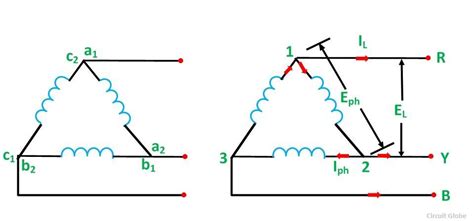 Star Delta Connection Line Diagram Delta Star Connection Dia