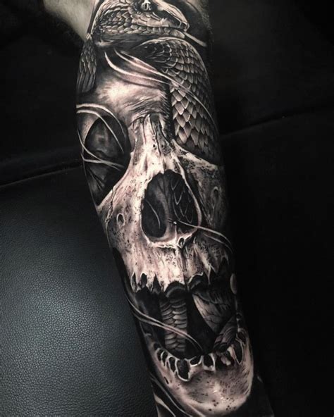 Pin On Upper Arm Skull Tattoo