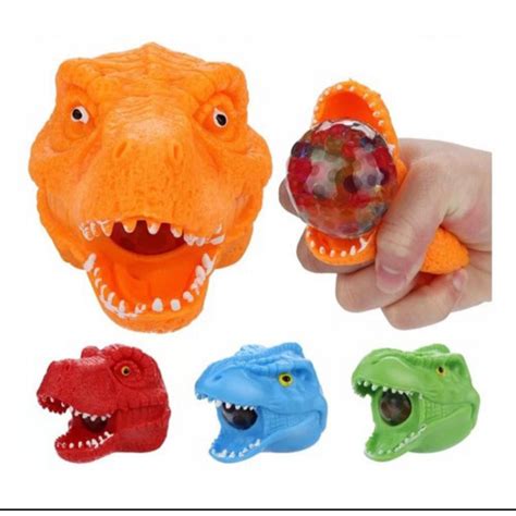 Squishy Dinossauro Anti Stress Relaxante De Aperta Bolinha Shopee Brasil