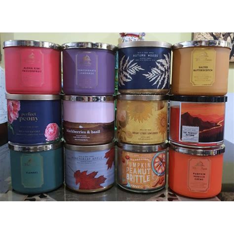 Bath And Body Works 3 Wick Scented Candles 14 8oz Batch 06 Shopee