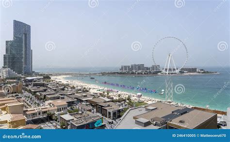 Dubai, United Arab Emirates. Amazing Aerial View of the Beach and ...