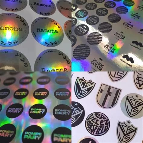 Stickers Holograficos Calcos Etiquetas X Pliego De X Cm En Venta En