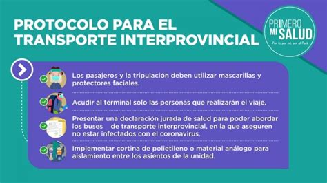 Protocolo Sanitario A Seguir Si Vas A Realizar Un Viaje Interprovincial