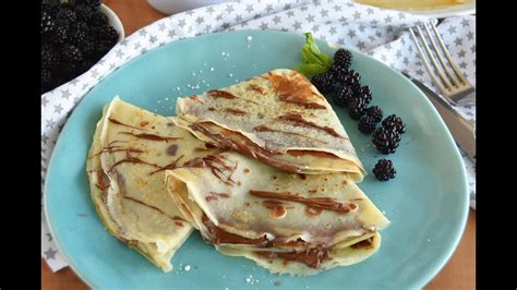 Crepes Con Nutella Fáciles Y Deliciosos Youtube