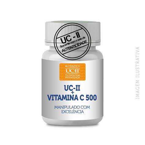 Uc-2 Colágeno Tipo 2 40mg + Vit C 500 Mg 120 Cp Autêntico - Mais em ...