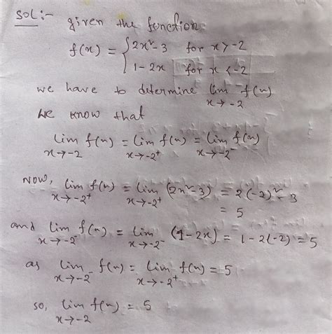 Solved For The Function F X Shown Below Determine Lim F X F Z