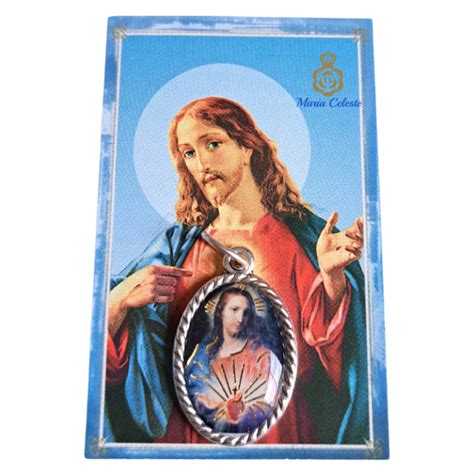 Medalla con estampa Sagrado Corazón de Jesús