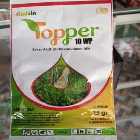 Jual HERBISIDA SISTEMIK TOPPER 10 WP ISI 25 GRAM HERBISIDA PRA TUMBUH