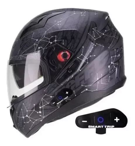 Casco Bieffe B St Astro Con Smart Trip Color Negro Mate Casco