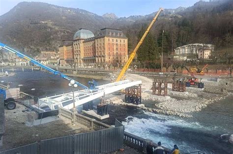 Posata La Passerella Dario Acquaroli Sul Brembo L Inaugurazione Ad