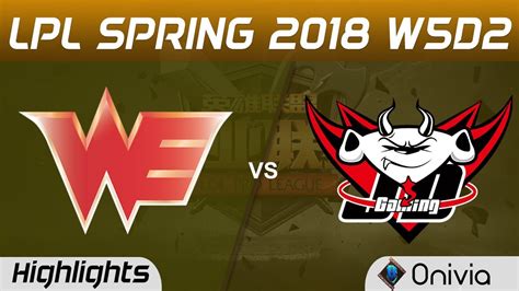 WE Vs JDG Highlights Game 1 LPL Spring 2018 W5D2 Team WE Vs JD Gaming