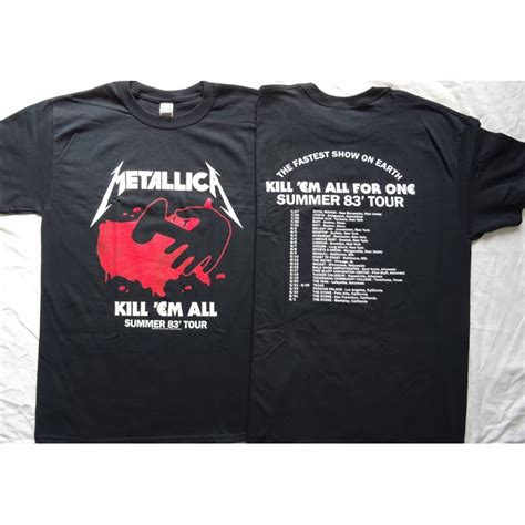 METALLICA Kill Em All Tour 1983 Official Licensed T Shirt FREE SHIPPING