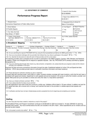 Fillable Online Ntia Doc Award Or Grant Number M