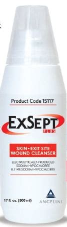 ExSept Plus Wound Cleanser 500 ML Pump Bottle NonSterile Antimicrobial