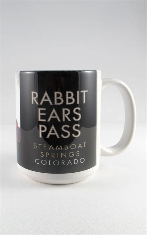 Rabbit Ears Pass, Colorado - 15oz. Ceramic Mug - Travel Posters