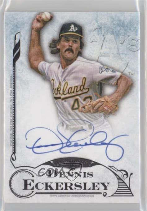 Topps Five Star Auto Dennis Eckersley Fsa De Auto Hof Ebay