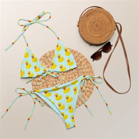 Rubber Duck Bikini Rubber Duckie Duck Clothing Duck Swimsuit Yellow Bikini Duck Clothing