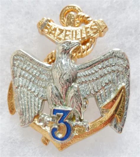 Insigne Rima R Giment Infanterie De Marine Tdm Original Translucide