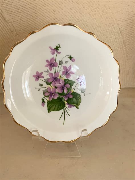 Regency English Bone China Trinket Dish Etsy