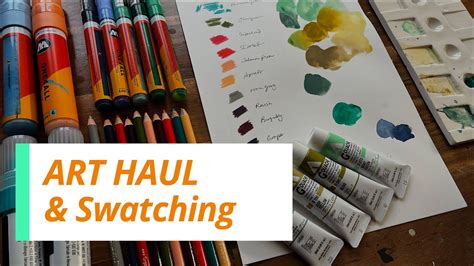 Art Haul Trying New Art Supplies Gouache Acrylic Markers Holbein Youtube