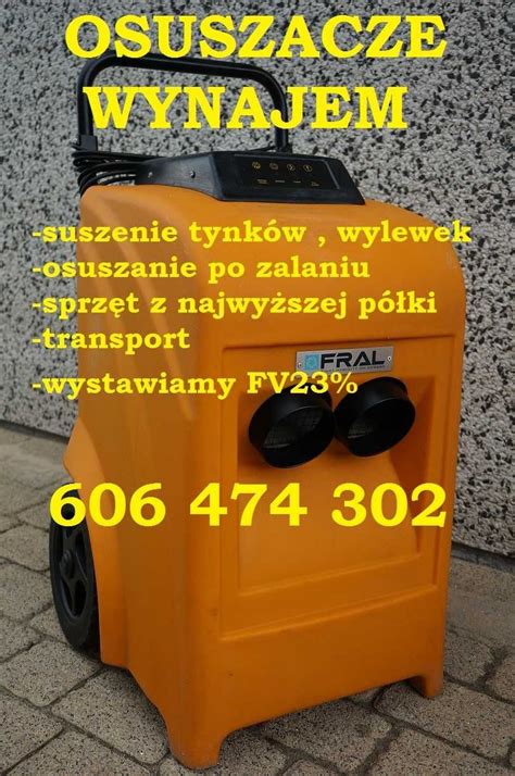 Osuszanie Po Zalaniu Osuszacz Powietrza Suszenie Tynk W Wilgoc Wynajem